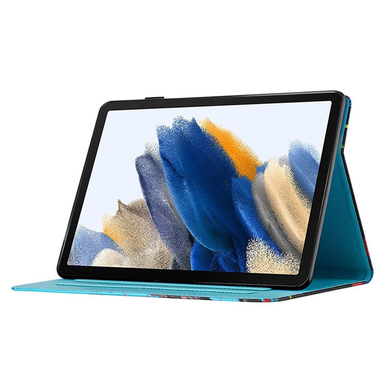 For Samsung Galaxy Tab A8 10.5 (2021) X205 X200 / (2022) Case PU Leather Card Holder Tablet Cover - Sea Wave