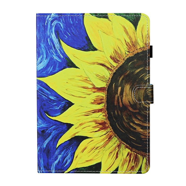 For Samsung Galaxy Tab A9+ Case Card Holder Tablet Stand Cover - Sunflower
