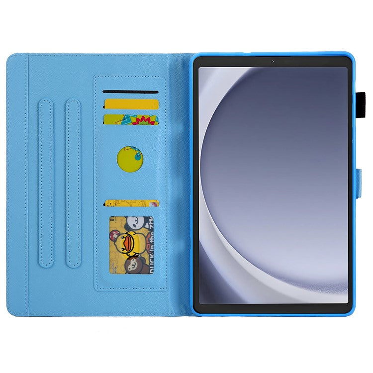 For Samsung Galaxy Tab A9 X110 / X115 Flip Stand Case PU Leather Pattern Tablet Cover - Never Stop Dreaming
