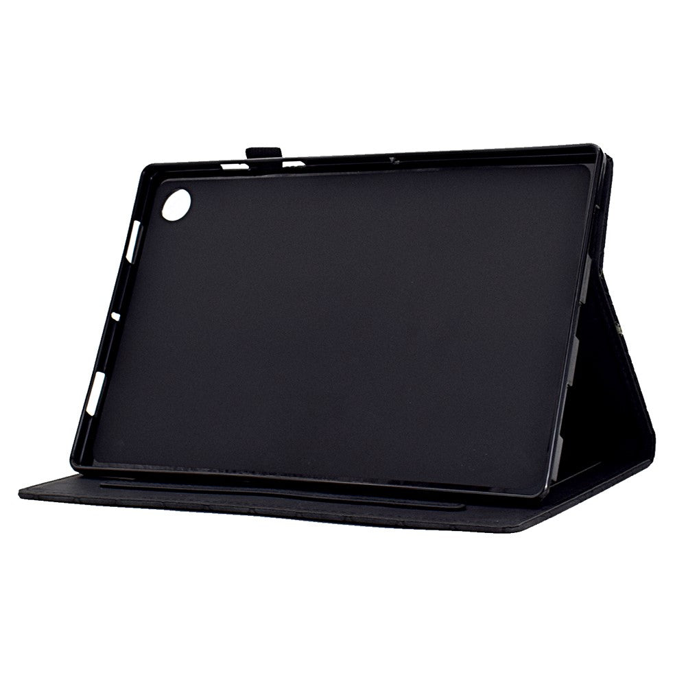 For Lenovo Tab M10 (Gen 3) Case PU Leather Tablet Cover with Card Holder - Black