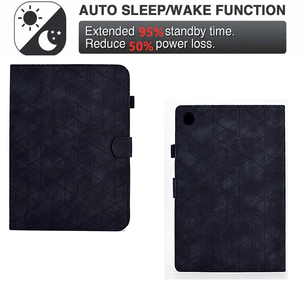For Lenovo Tab M10 (Gen 3) Case PU Leather Tablet Cover with Card Holder - Black