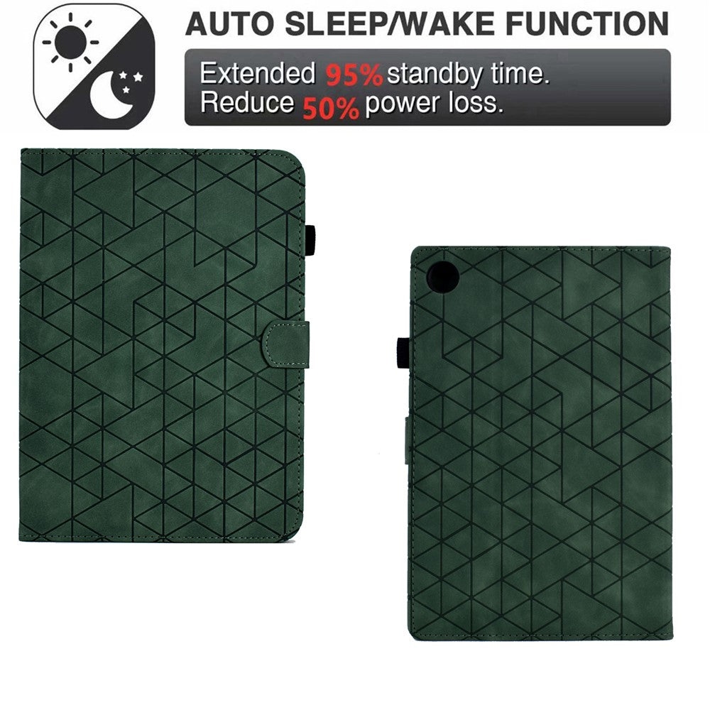For Lenovo Tab M10 (Gen 3) Case PU Leather Tablet Cover with Card Holder - Green