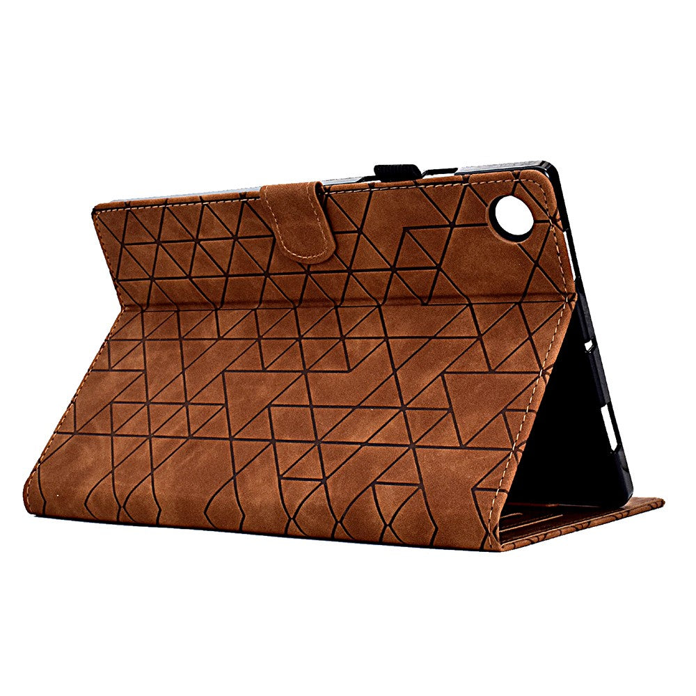 For Lenovo Tab M10 Plus (3rd Gen) Case Card Slots Tablet Leather Cover - Brown