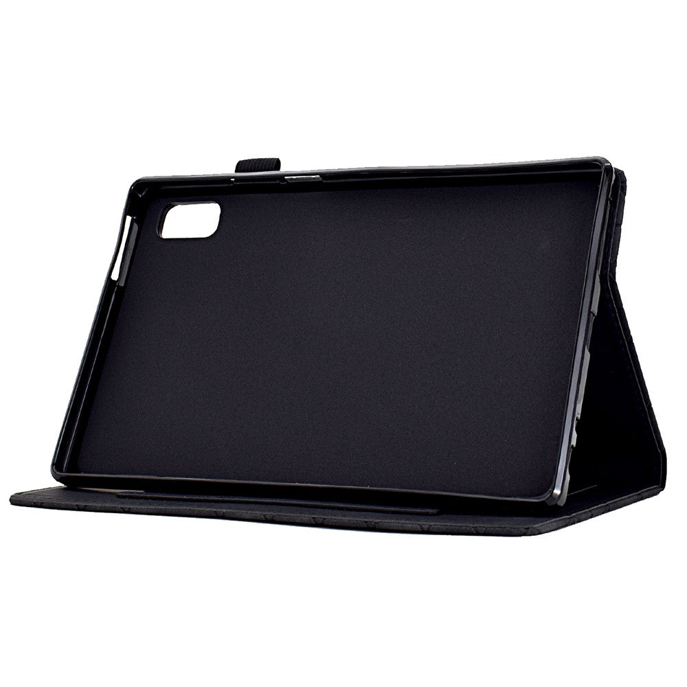 For Lenovo Tab P11 Gen 2 TB-350 Case PU Leather Card Slots Tablet Stand Cover - Black