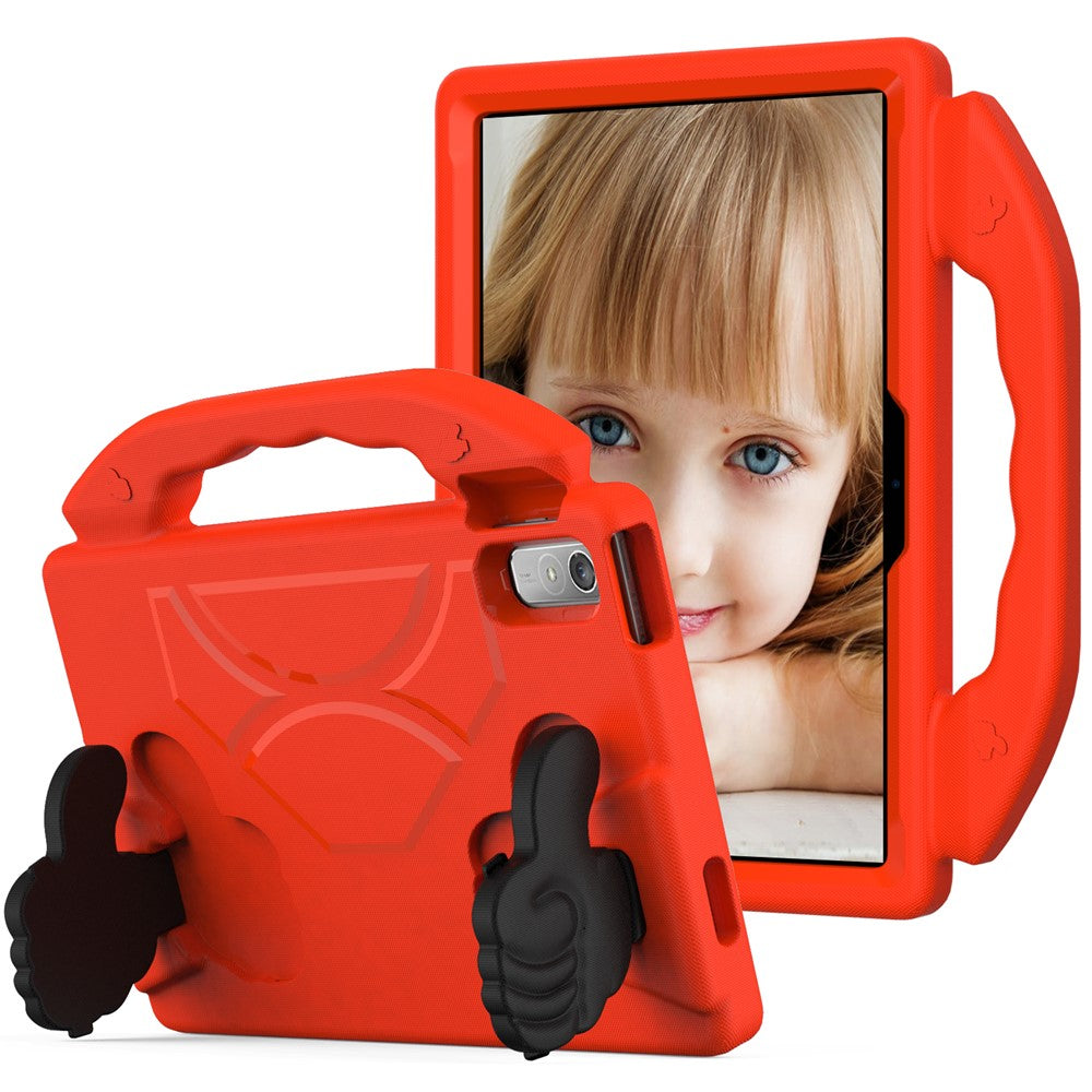 For Lenovo Tab P11 Pro Gen 2 EVA Case Thumbs Up Integrated Kickstand Tablet Cover - Red