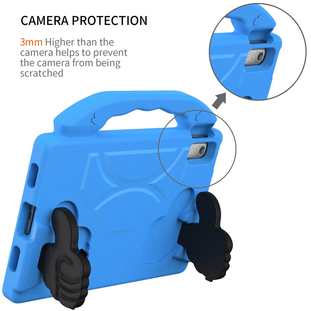 For Lenovo Tab P11 Pro Gen 2 EVA Case Thumbs Up Integrated Kickstand Tablet Cover - Blue
