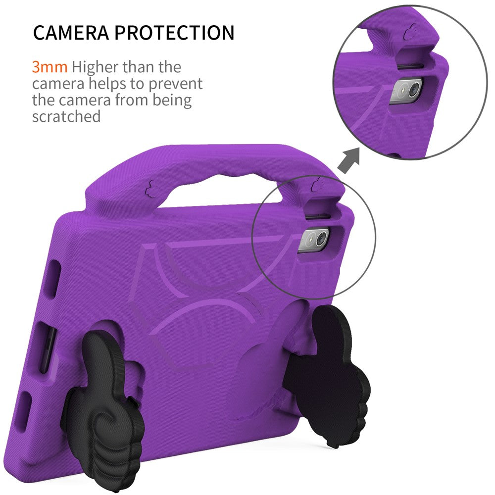 For Lenovo Tab P11 Pro Gen 2 EVA Case Thumbs Up Integrated Kickstand Tablet Cover - Purple
