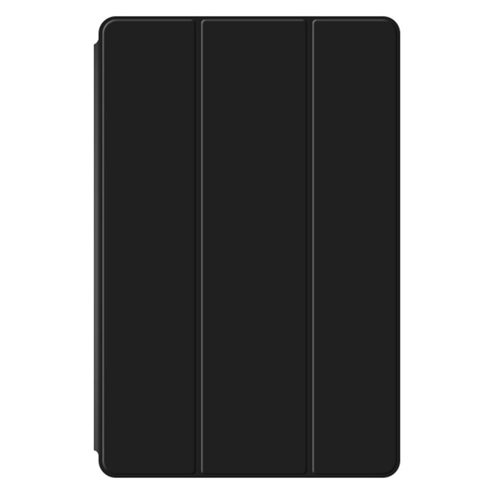 For Lenovo Tab M11 / Xiaoxin Pad 11 2024 Case PU Leather+TPU Anti-scratch Trifold Stand Tablet Cover - Black