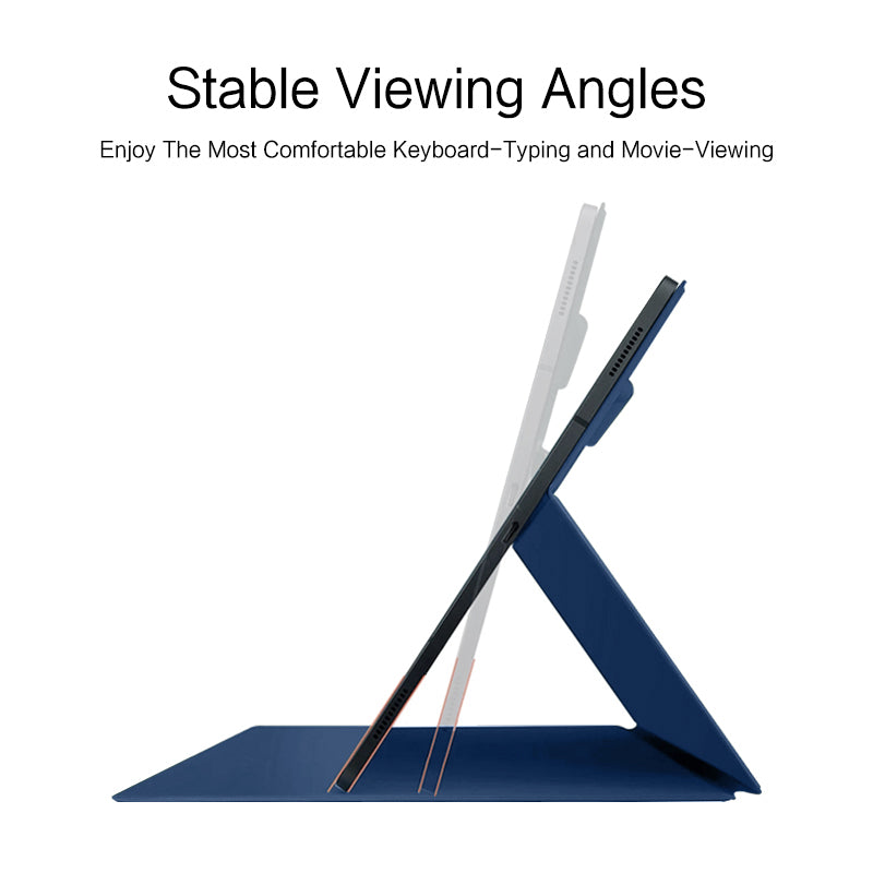 For Samsung Galaxy Tab S9 FE Tablet Case Magnetic PU Leather Stand Cover - Blue
