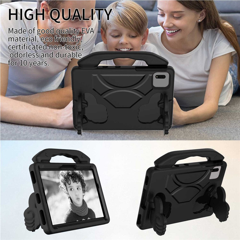 For Xiaomi Redmi Pad SE / Pad 2 / Pad 5 / Lenovo Tab M11 / Xiaoxin Pad 11 2024 EVA Case Thumb Bracket Kickstand Tablet Cover - Black