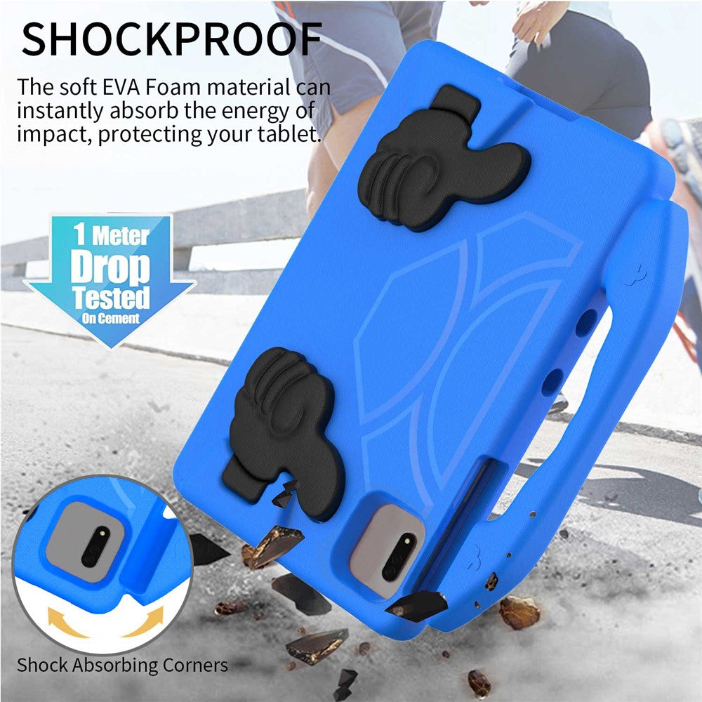 For Xiaomi Redmi Pad SE / Pad 2 / Pad 5 / Lenovo Tab M11 / Xiaoxin Pad 11 2024 EVA Case Thumb Bracket Kickstand Tablet Cover - Blue