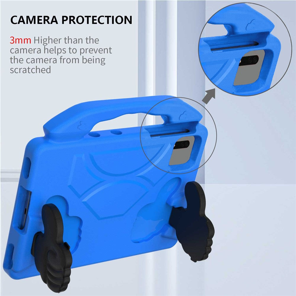 For Xiaomi Redmi Pad SE / Pad 2 / Pad 5 / Lenovo Tab M11 / Xiaoxin Pad 11 2024 EVA Case Thumb Bracket Kickstand Tablet Cover - Blue