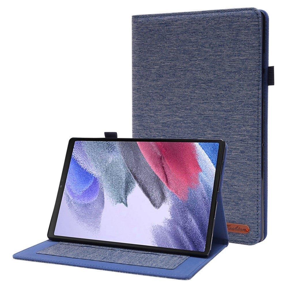For Lenovo Tab M10 (Gen 3) Leather Case Business Folio Stand Tablet Cover with Card Slot - Blue