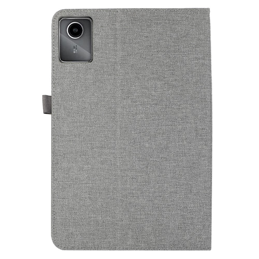 For Lenovo Tab M11 / Xiaoxin Pad 11 2024 Case PU Leather Card Holder Tablet Stand Cover - Grey