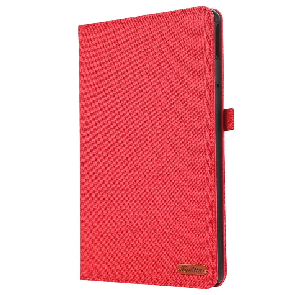 For Lenovo Tab M11 / Xiaoxin Pad 11 2024 Case PU Leather Card Holder Tablet Stand Cover - Red