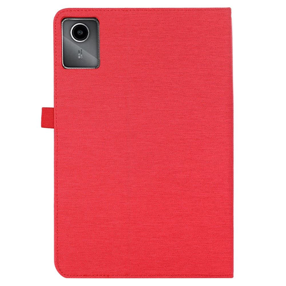 For Lenovo Tab M11 / Xiaoxin Pad 11 2024 Case PU Leather Card Holder Tablet Stand Cover - Red