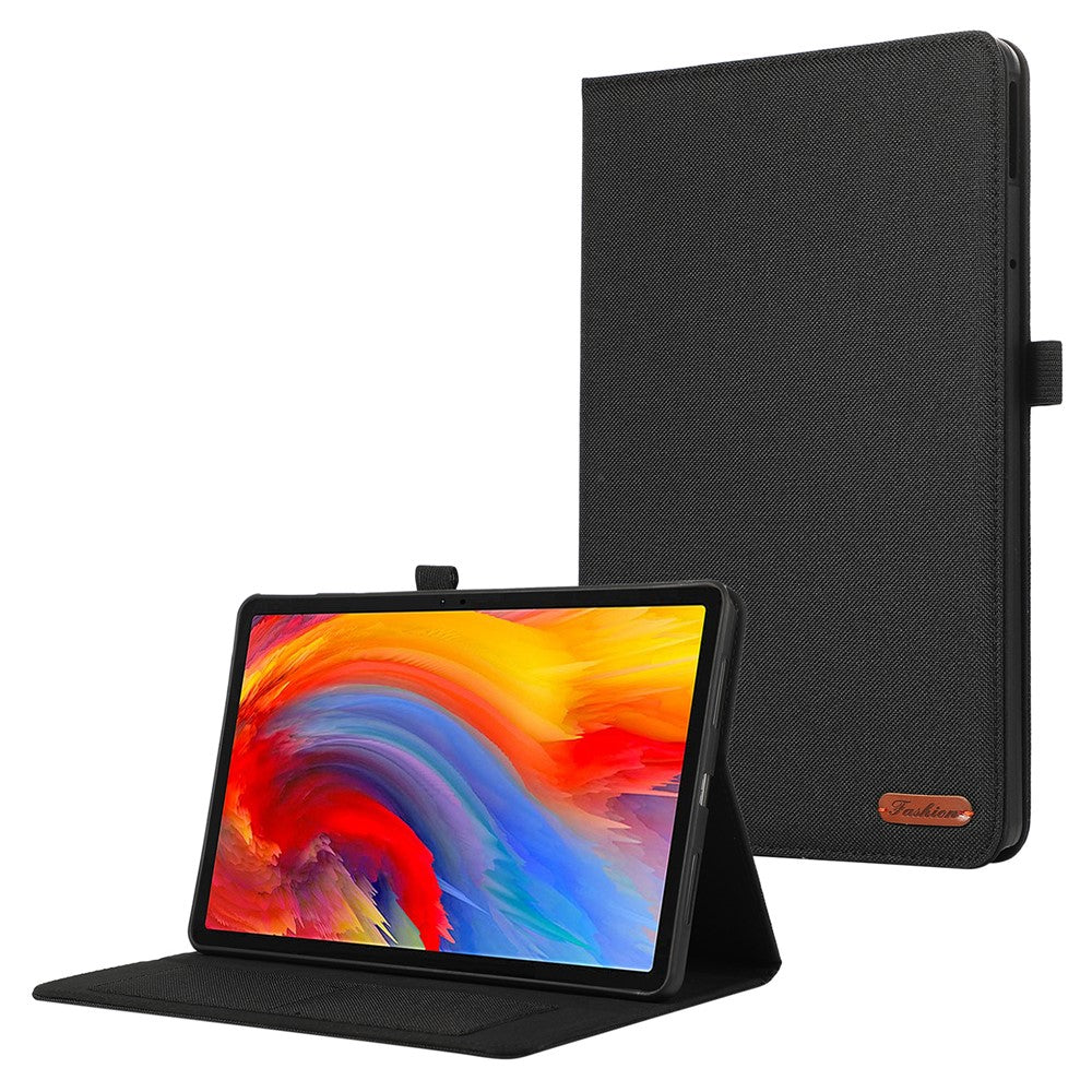 For Lenovo Tab M11 / Xiaoxin Pad 11 2024 Case PU Leather Card Holder Tablet Stand Cover - Black