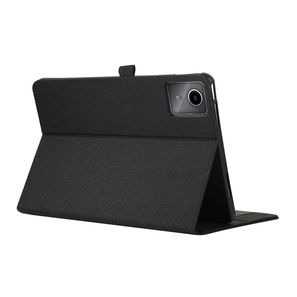 For Lenovo Tab M11 / Xiaoxin Pad 11 2024 Case PU Leather Card Holder Tablet Stand Cover - Black