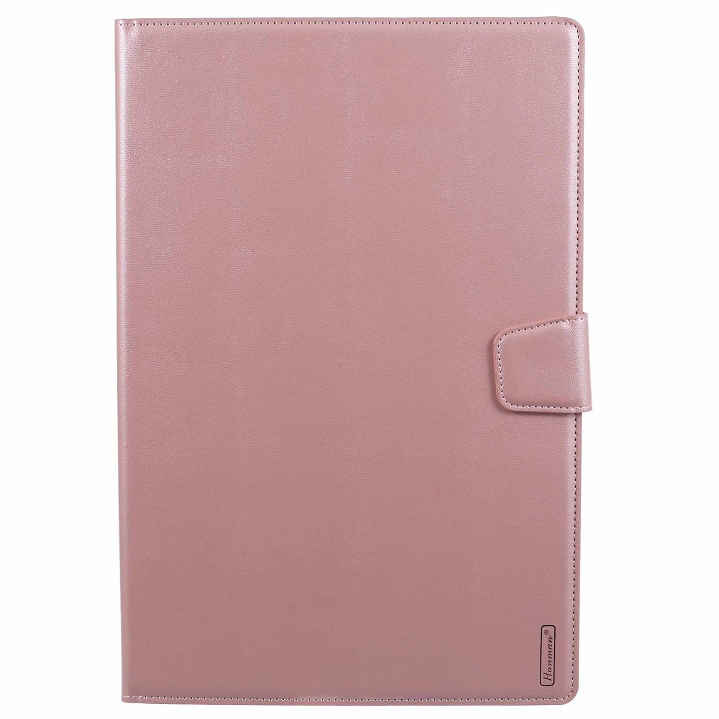 HANMAN Mill Series for Samsung Galaxy Tab S9 FE+ / Tab S9+ / Tab S8+ / Tab S7+ / Tab S7 FE Case Leather Stand Wallet Tablet Cover - Rose Gold