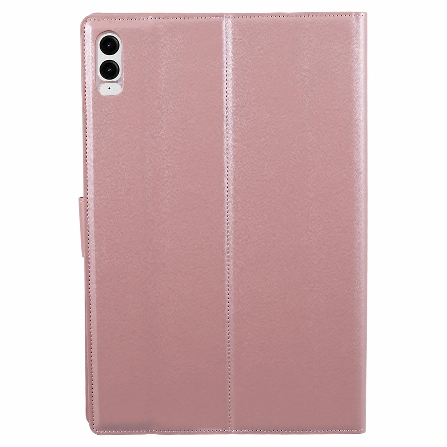 HANMAN Mill Series for Samsung Galaxy Tab S9 FE+ / Tab S9+ / Tab S8+ / Tab S7+ / Tab S7 FE Case Leather Stand Wallet Tablet Cover - Rose Gold