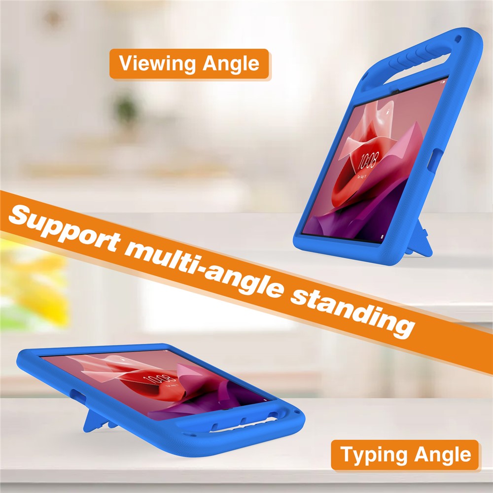 For Lenovo Tab P12 EVA Case Handle Shockproof Kid-Friendly Tablet Cover - Blue