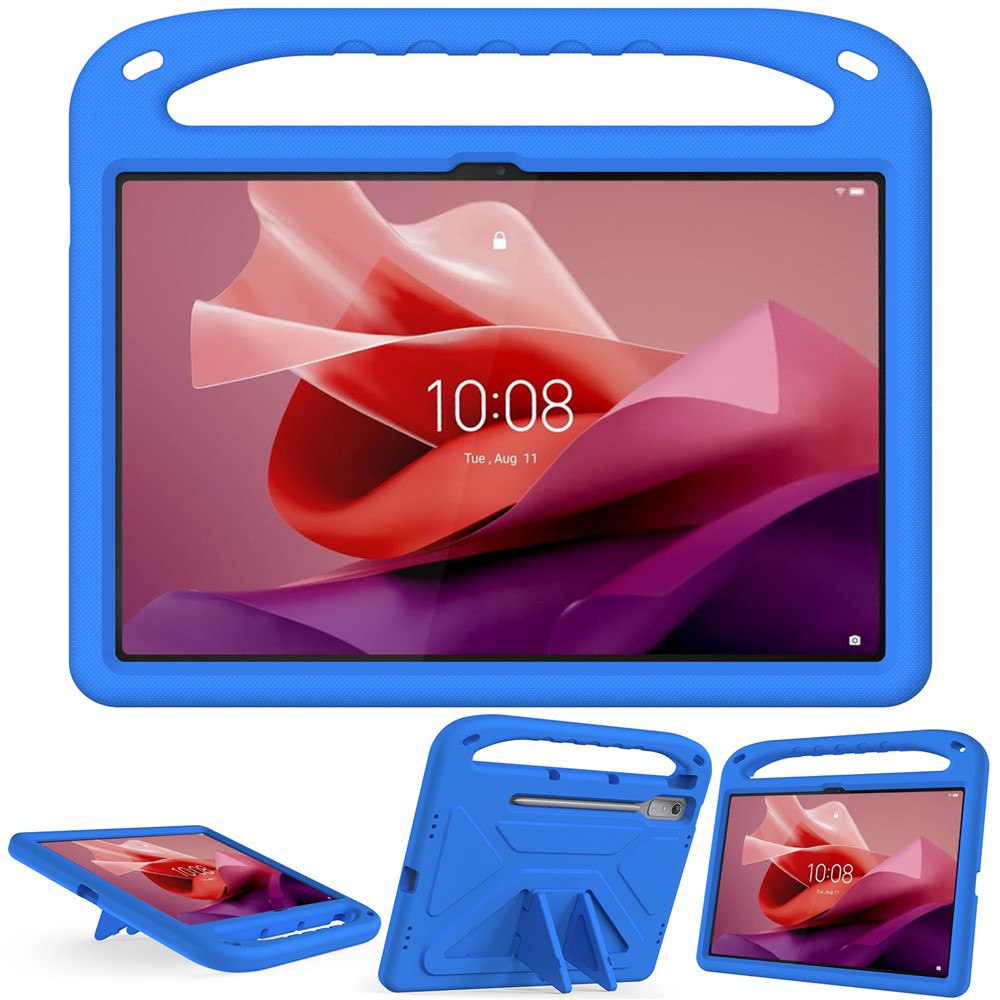 For Lenovo Tab P12 EVA Case Handle Shockproof Kid-Friendly Tablet Cover - Blue