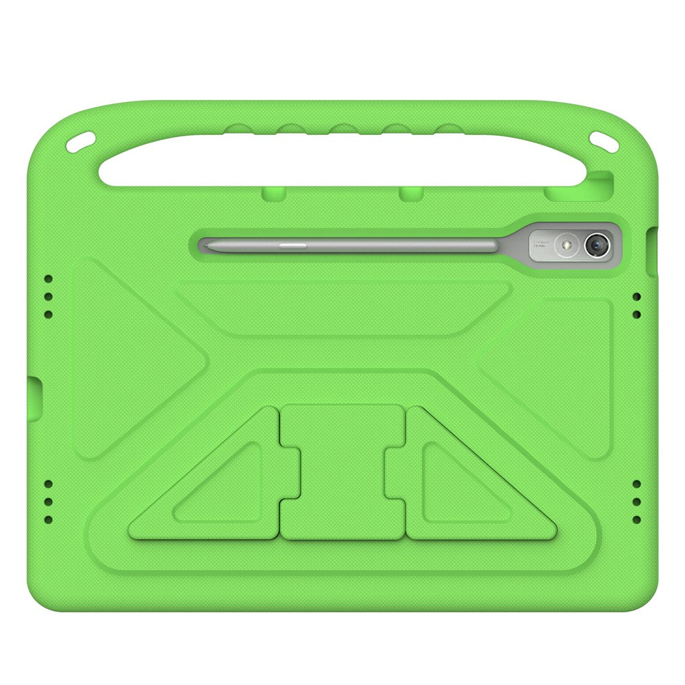 For Lenovo Tab P12 EVA Case Handle Shockproof Kid-Friendly Tablet Cover - Green