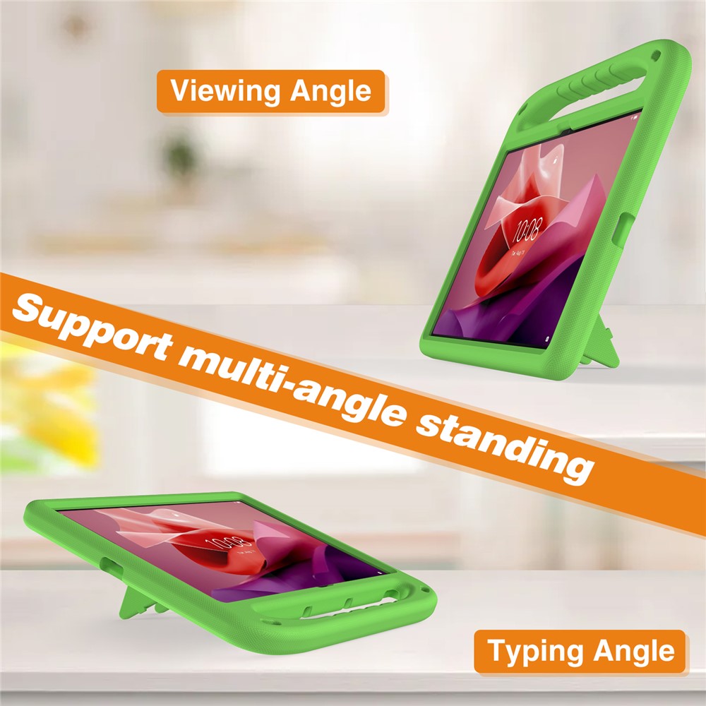 For Lenovo Tab P12 EVA Case Handle Shockproof Kid-Friendly Tablet Cover - Green