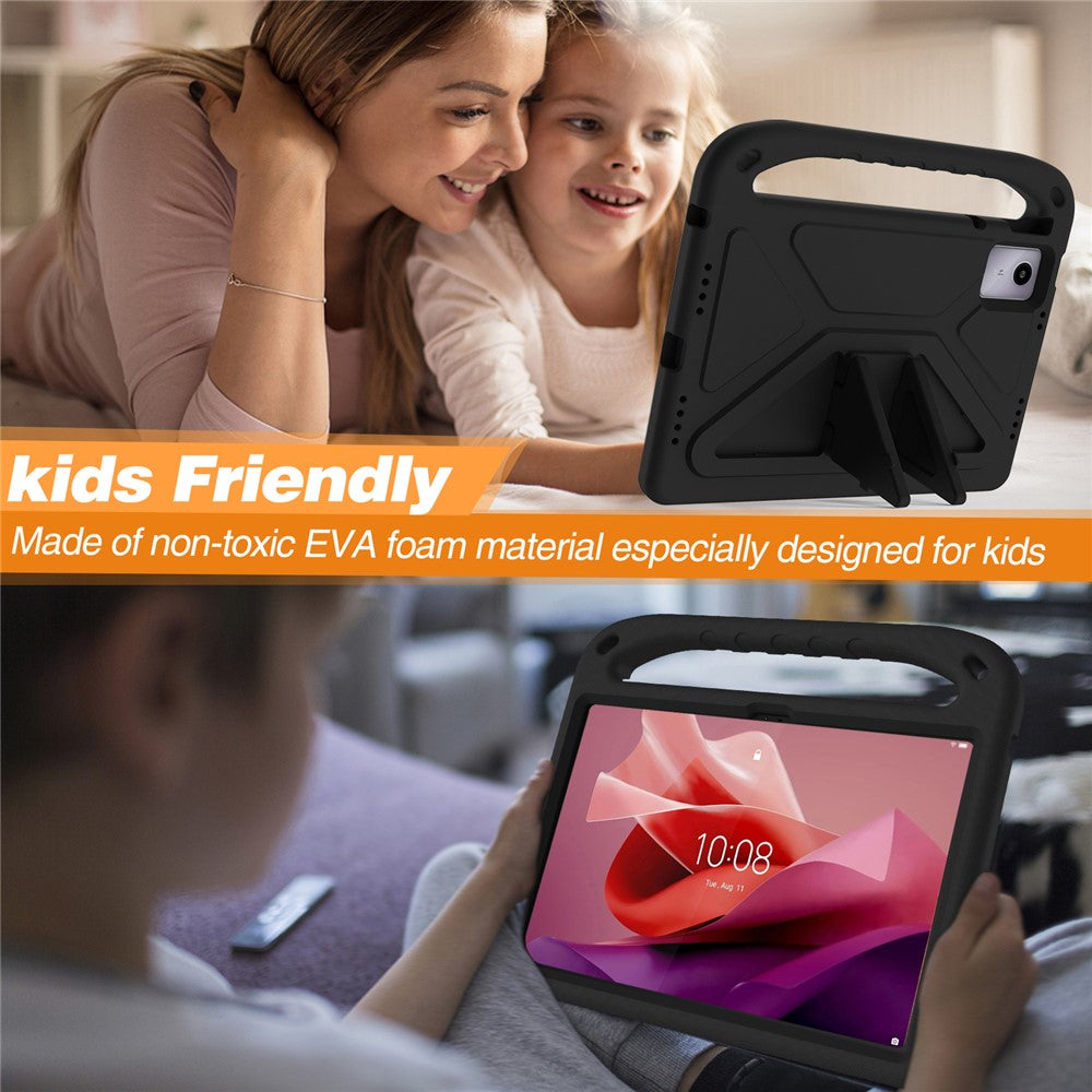 For Lenovo Tab M11 / Xiaoxin Pad 11 2024 Case EVA Handle Kickstand Tablet Cover - Black