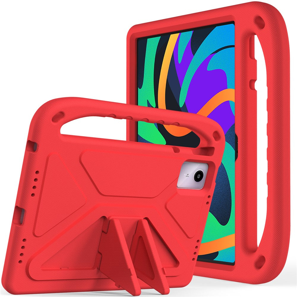 For Lenovo Tab M11 / Xiaoxin Pad 11 2024 Case EVA Handle Kickstand Tablet Cover - Red
