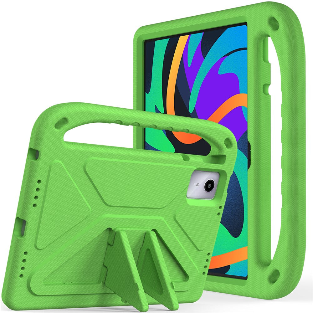 For Lenovo Tab M11 / Xiaoxin Pad 11 2024 Case EVA Handle Kickstand Tablet Cover - Green