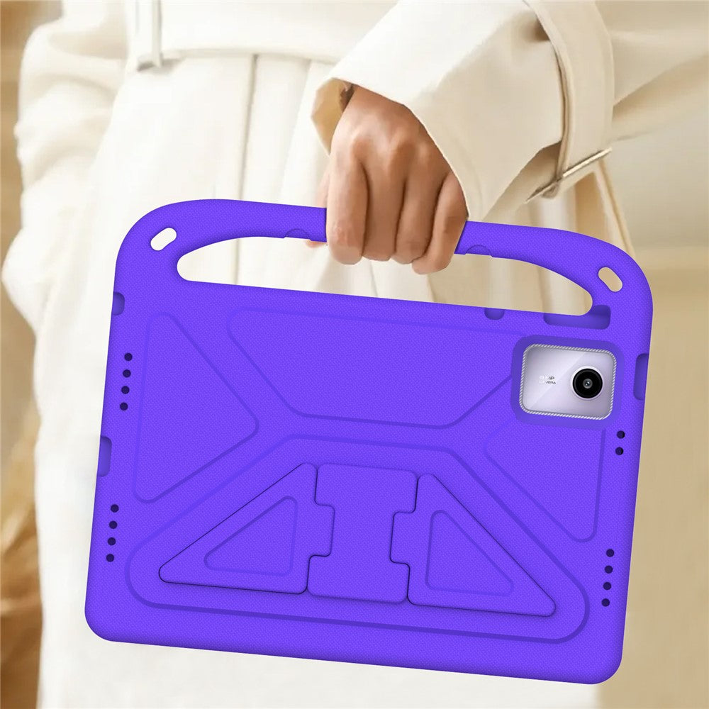For Lenovo Tab M11 / Xiaoxin Pad 11 2024 Case EVA Handle Kickstand Tablet Cover - Purple