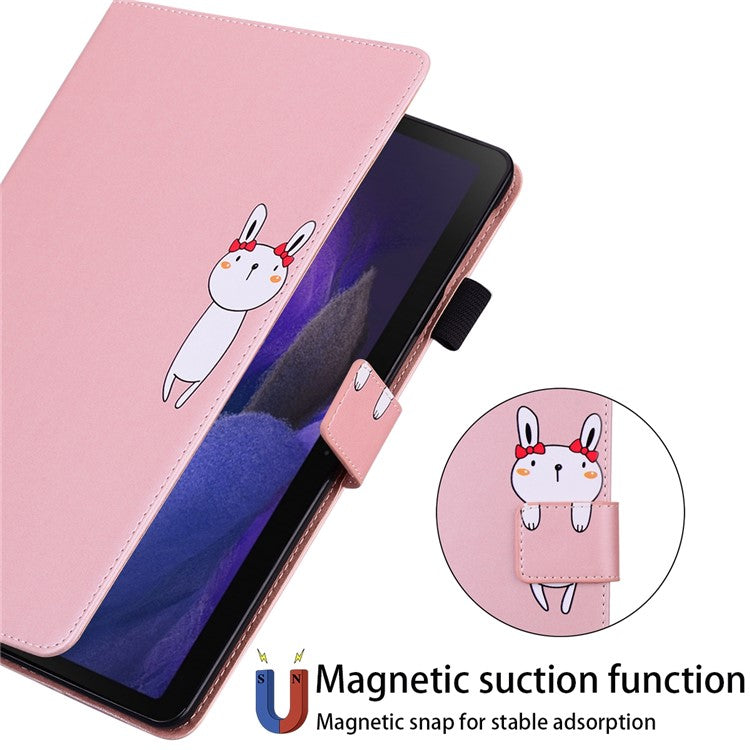 For Samsung Galaxy Tab A 8.0 (2019) Case Card Slots Leather Tablet Cover - Rose Gold