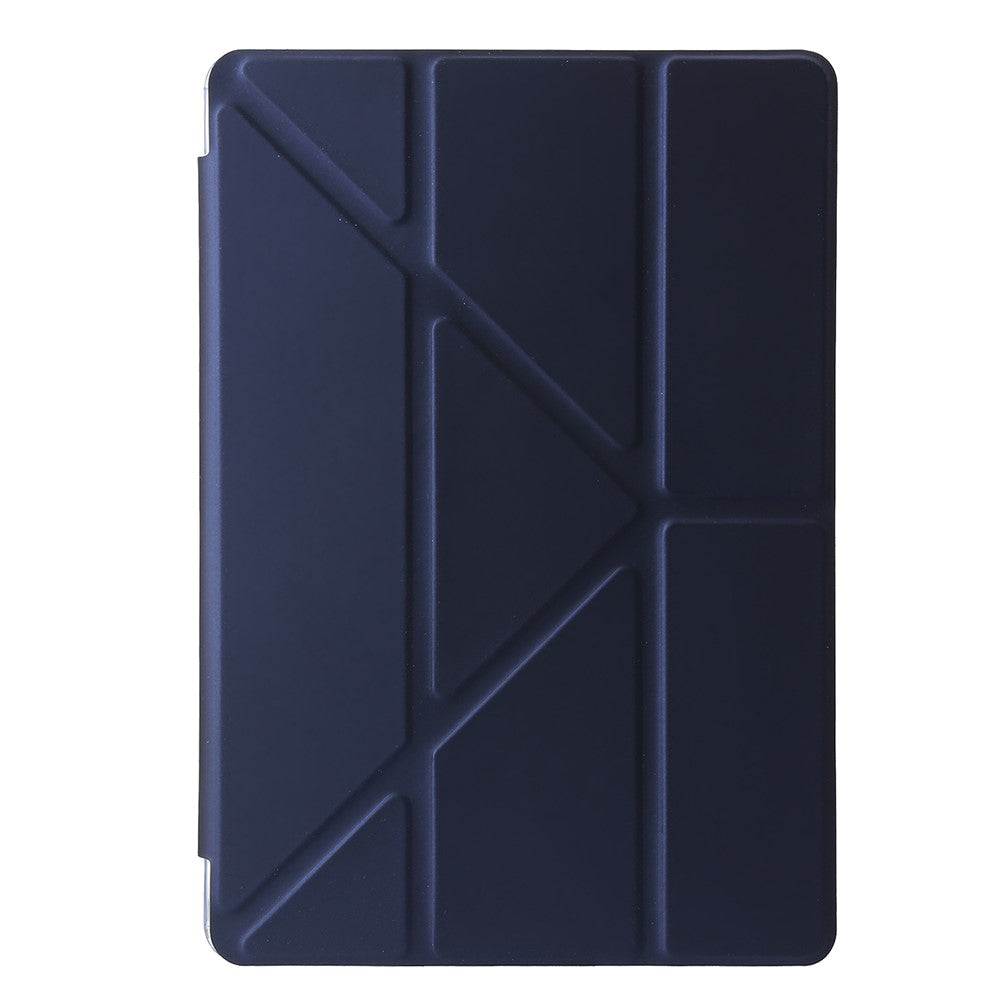 For Lenovo Tab M11 / Xiaoxin Pad 11 2024 Tablet Case Origami Stand TPU+Acrylic+PU Flip Cover - Dark Blue