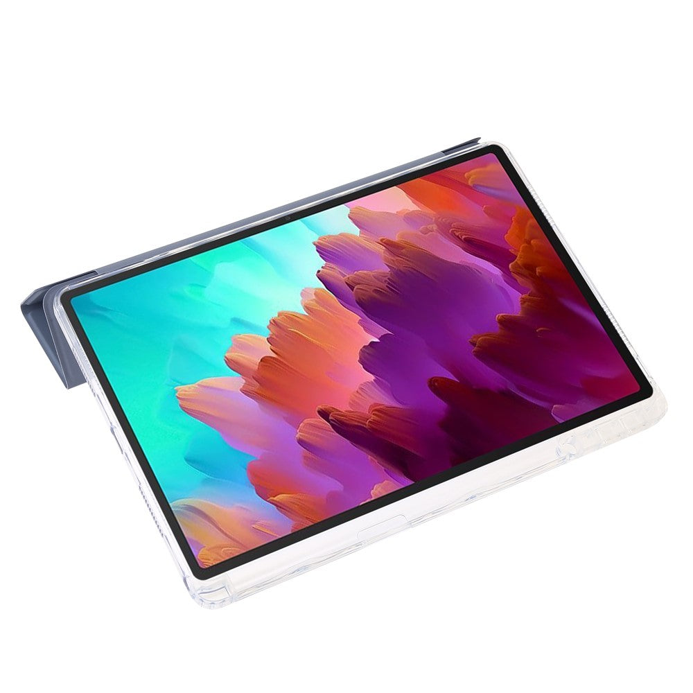 For Lenovo Tab M11 / Xiaoxin Pad 11 2024 Case TPU+Acrylic+PU Tablet Cover with Tri-fold Stand - Lavender Purple