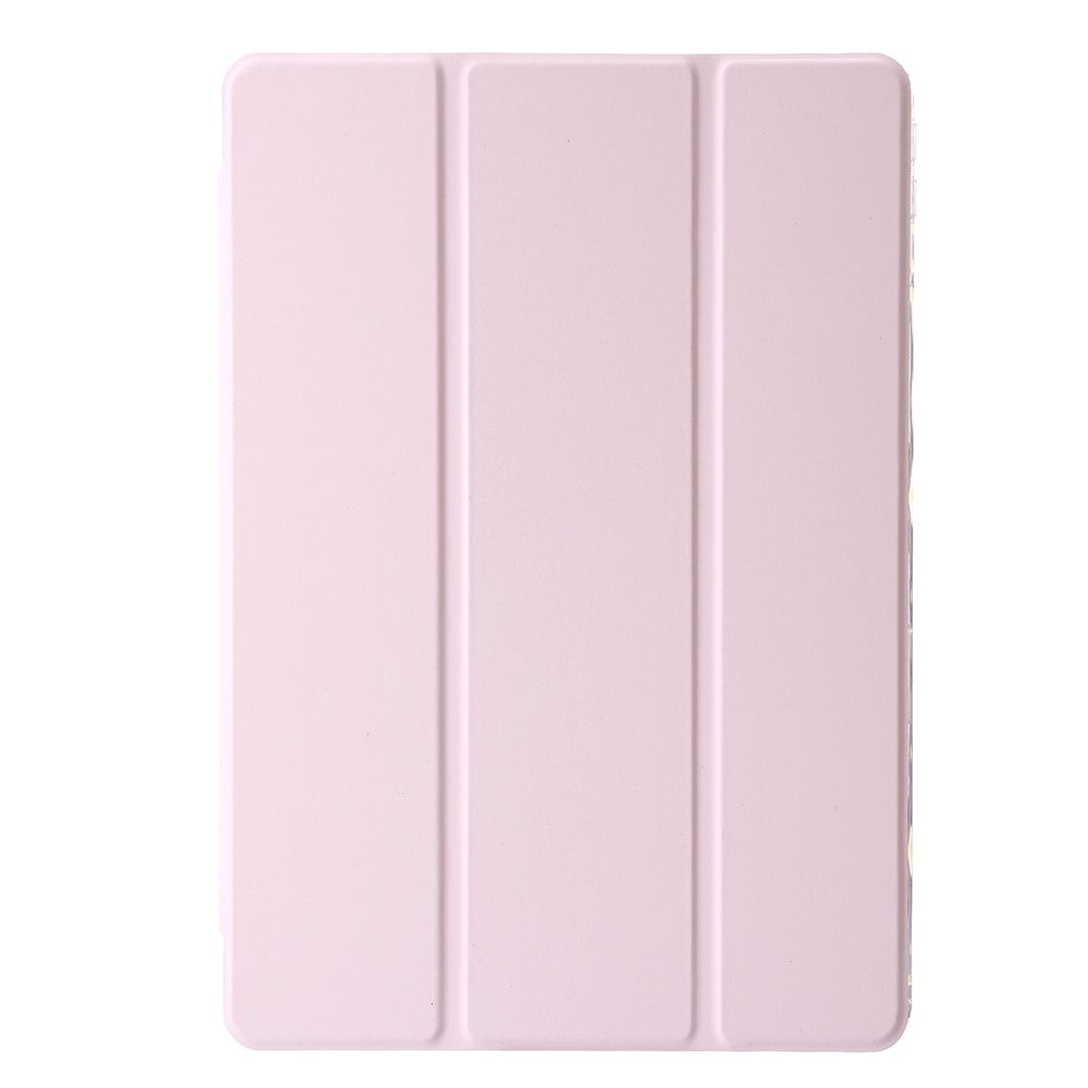 For Lenovo Tab M11 / Xiaoxin Pad 11 2024 Case TPU+Acrylic+PU Tablet Cover with Tri-fold Stand - Pink