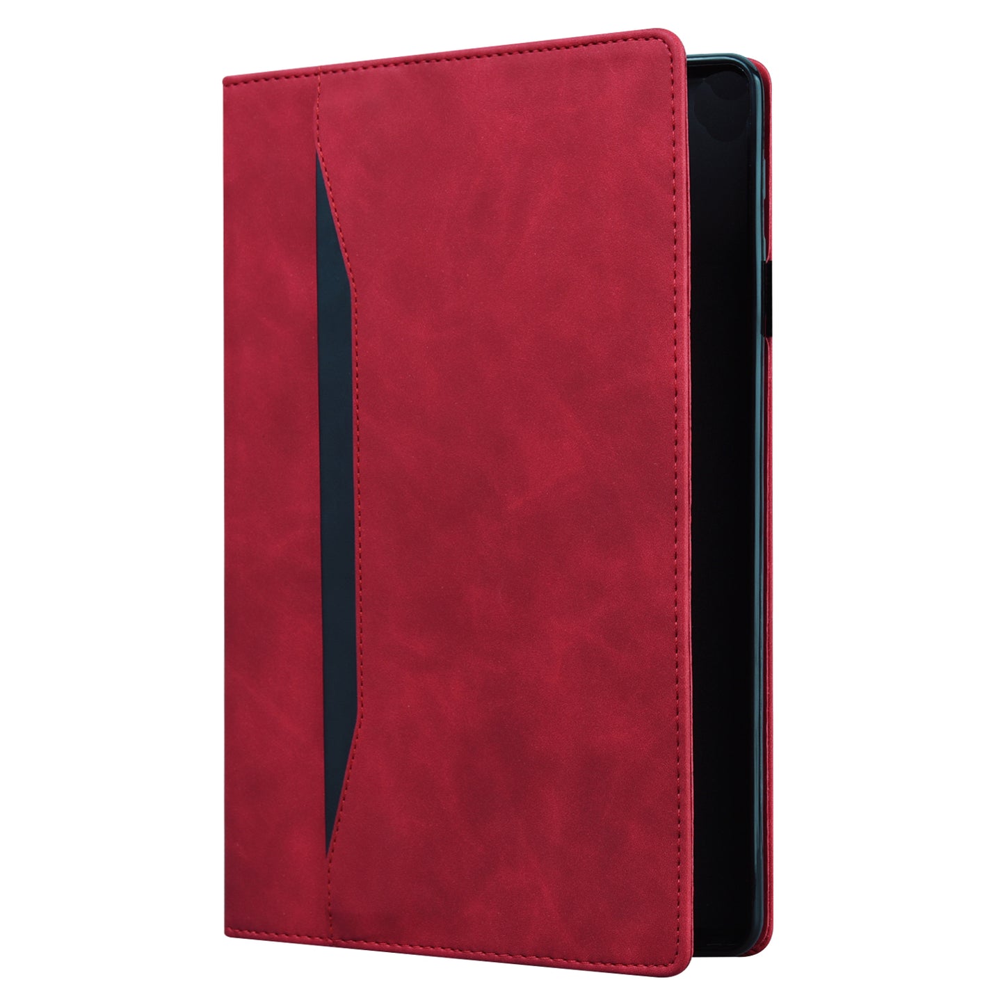 For Samsung Galaxy Tab S9 FE+ Tablet Case Wallet Stand Business Leather Cover - Red