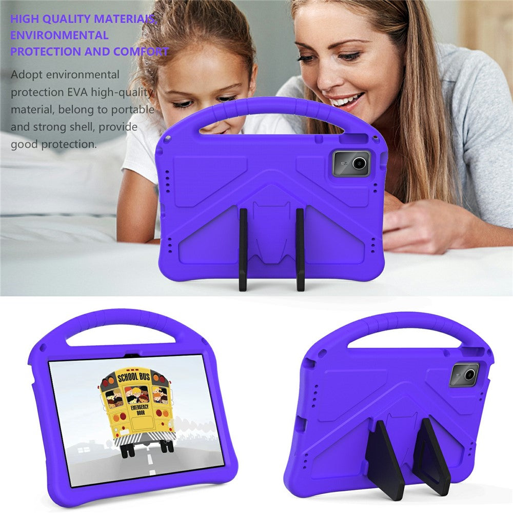 For Lenovo Tab M11 / Xiaoxin Pad 11 2024 Tablet Case with Handle Drop Proof EVA Cover - Purple