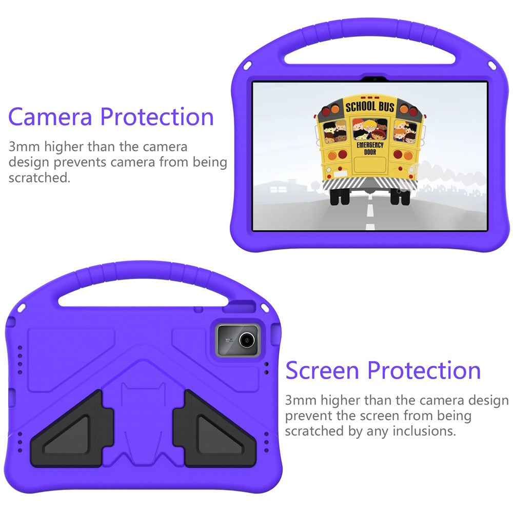 For Lenovo Tab M11 / Xiaoxin Pad 11 2024 Tablet Case with Handle Drop Proof EVA Cover - Purple