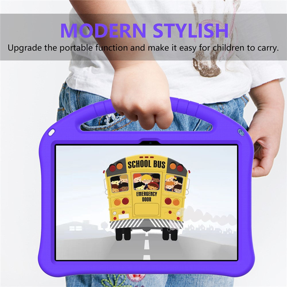 For Lenovo Tab M11 / Xiaoxin Pad 11 2024 Tablet Case with Handle Drop Proof EVA Cover - Purple
