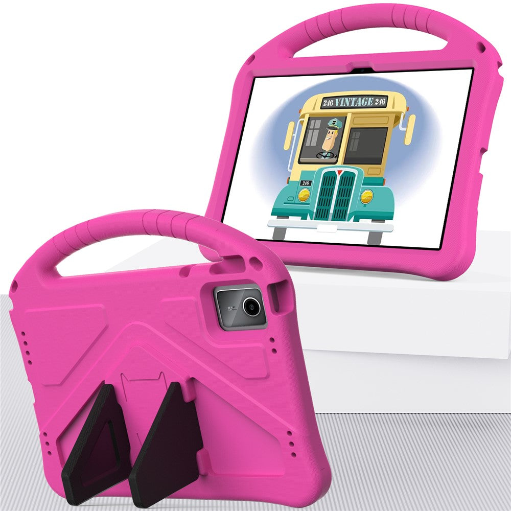 For Lenovo Tab M11 / Xiaoxin Pad 11 2024 Tablet Case with Handle Drop Proof EVA Cover - Rose