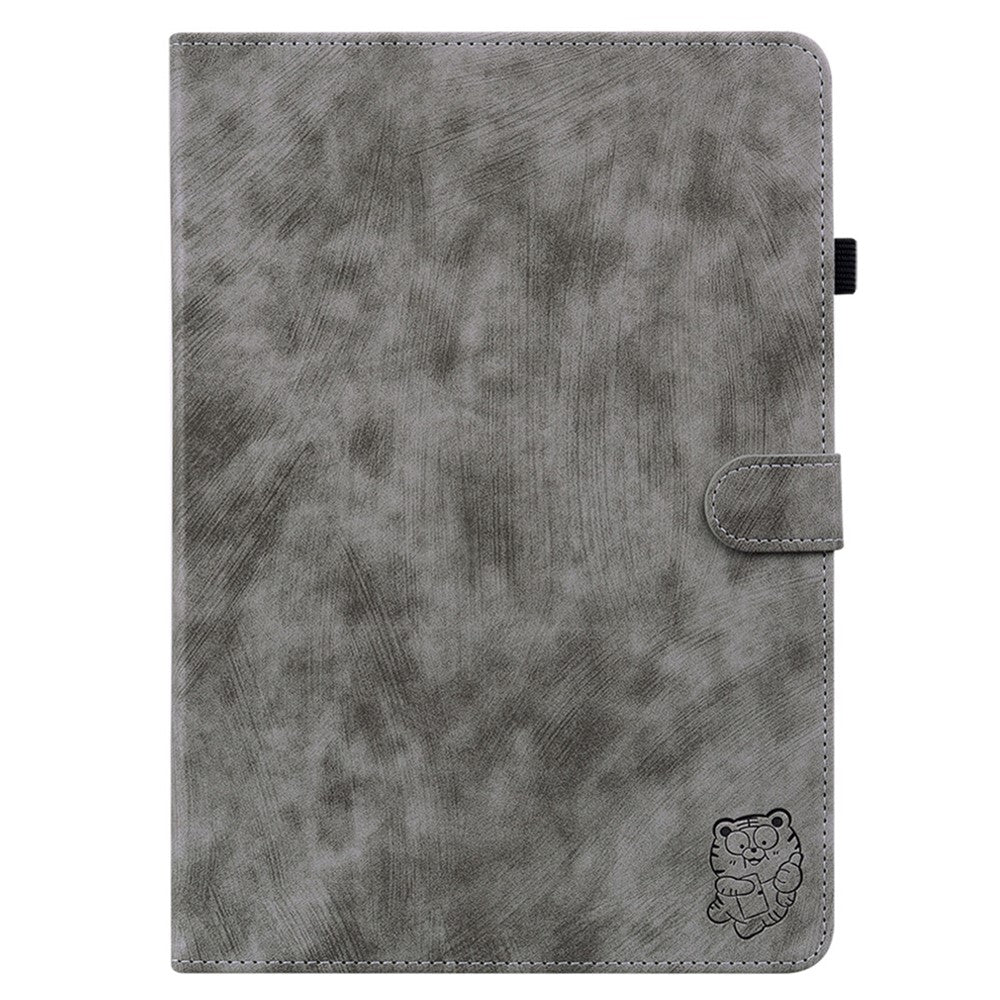 For Lenovo Tab M11 / Xiaoxin Pad 11 2024 Case Card Slots Leather Tablet Cover - Grey