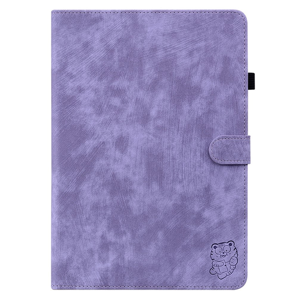 For Lenovo Tab M11 / Xiaoxin Pad 11 2024 Case Card Slots Leather Tablet Cover - Purple