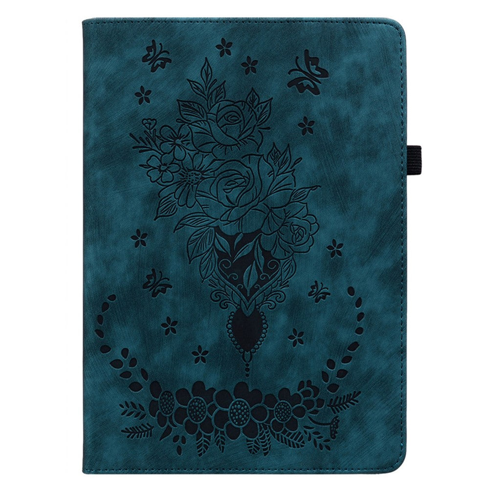 For Lenovo Tab M11 / Xiaoxin Pad 11 2024 Case Card Holder Stand PU Leather Tablet Cover - Blue