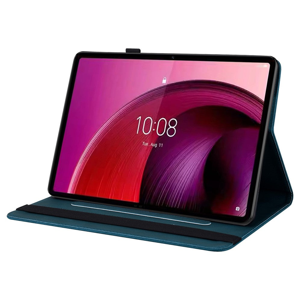 For Lenovo Tab M11 / Xiaoxin Pad 11 2024 Case Tablet Leather Cover with Card Slots - Dark Blue