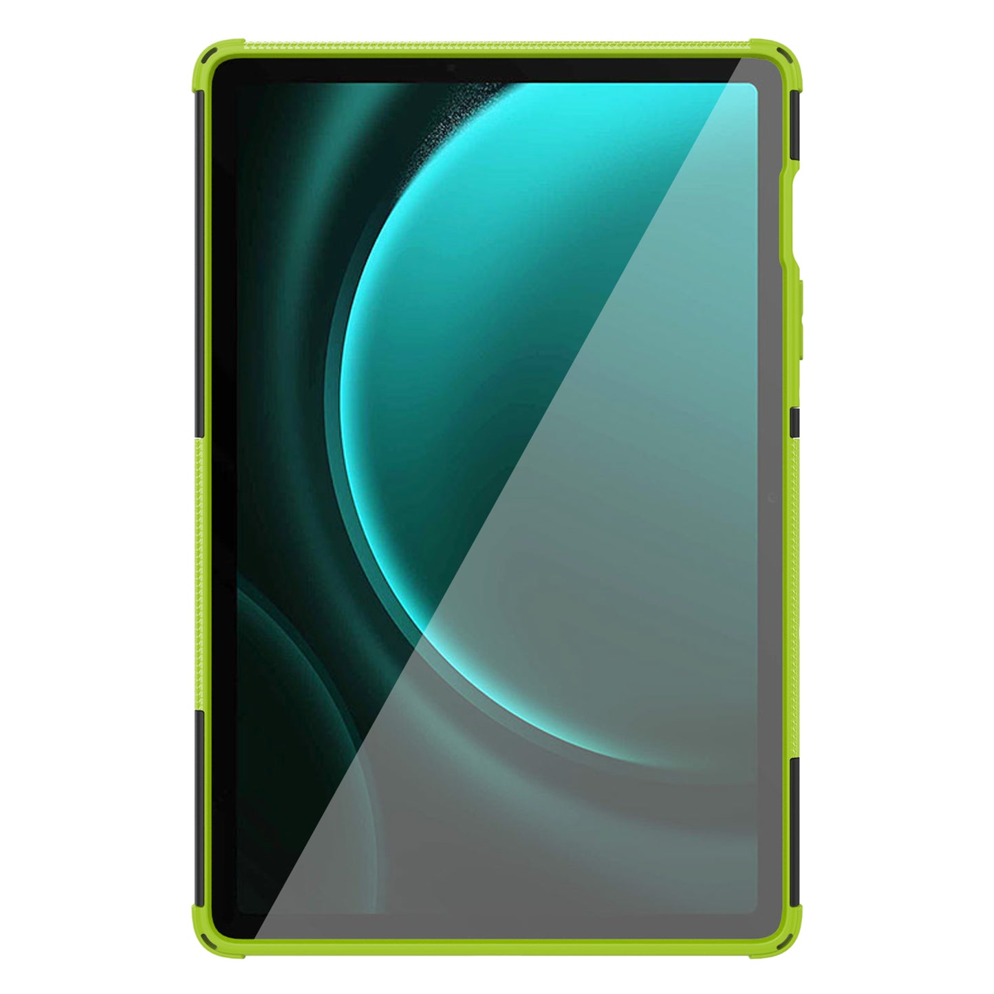 For Samsung Galaxy Tab S9 FE Kickstand Case TPU+PC Tablet Cover Tire Texture - Green
