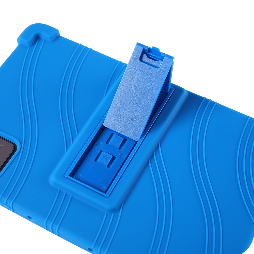 For Lenovo Legion Y700 (2023) Silicone Case Four Corners Protective Kickstand Cover - Green