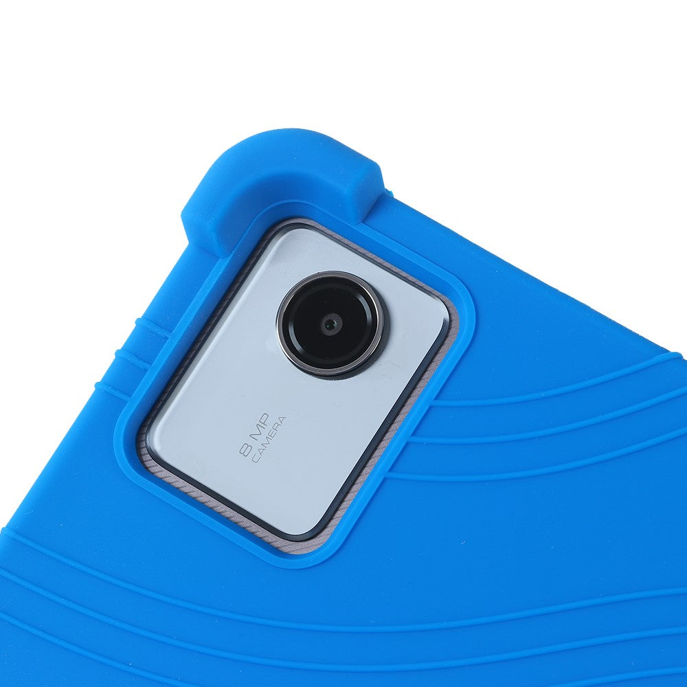 For Lenovo Tab M11 / Xiaoxin Pad 11 2024 Kickstand Case Reinforced Corners Silicone Cover - Sky Blue