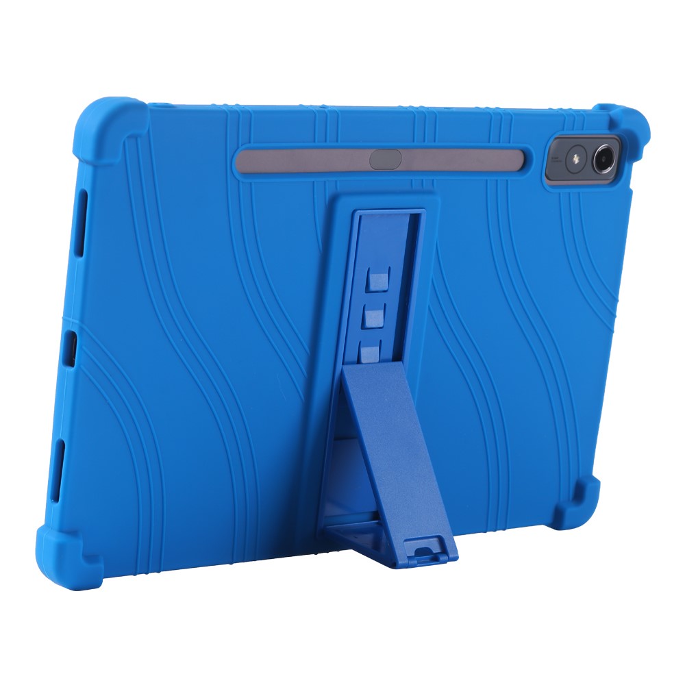 For Lenovo Xiaoxin Pad Pro 12.7 inch Tablet Case Kickstand Protective Cover - Dark Blue