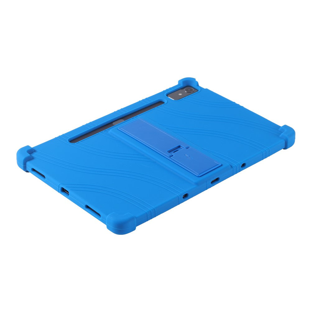 For Lenovo Xiaoxin Pad Pro 12.7 inch Tablet Case Kickstand Protective Cover - Dark Blue